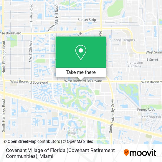 Covenant Village of Florida (Covenant Retirement Communities) map