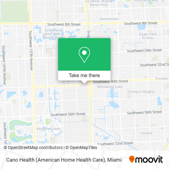 Cano Health (American Home Health Care) map