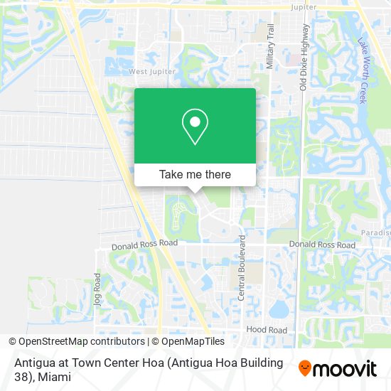 Mapa de Antigua at Town Center Hoa (Antigua Hoa Building 38)