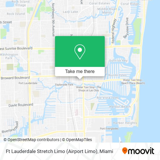 Mapa de Ft Lauderdale Stretch Limo (Airport Limo)