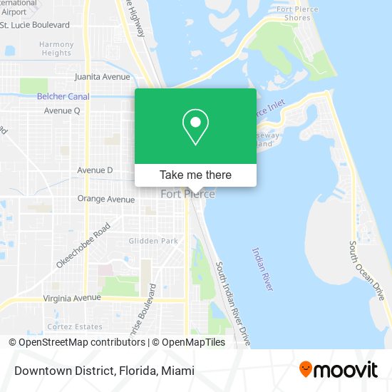 Downtown District, Florida map