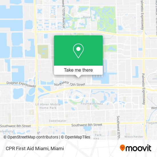 CPR First Aid Miami map