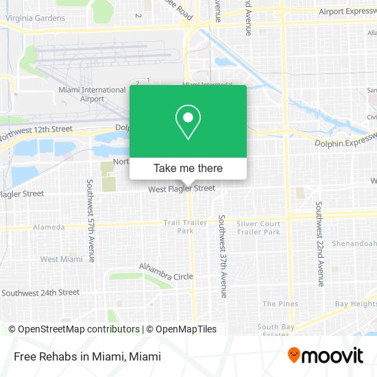 Mapa de Free Rehabs in Miami