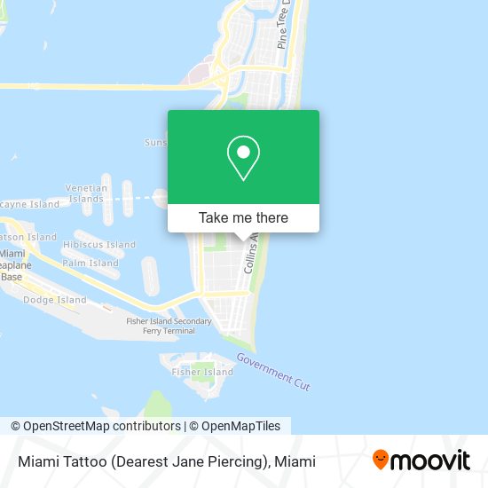Miami Tattoo (Dearest Jane Piercing) map