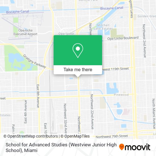 Mapa de School for Advanced Studies (Westview Junior High School)