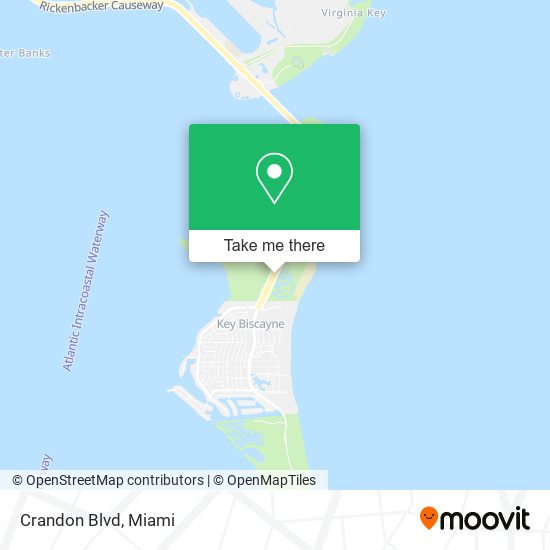 Mapa de Crandon Blvd
