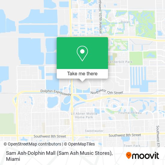 Sam Ash-Dolphin Mall (Sam Ash Music Stores) map