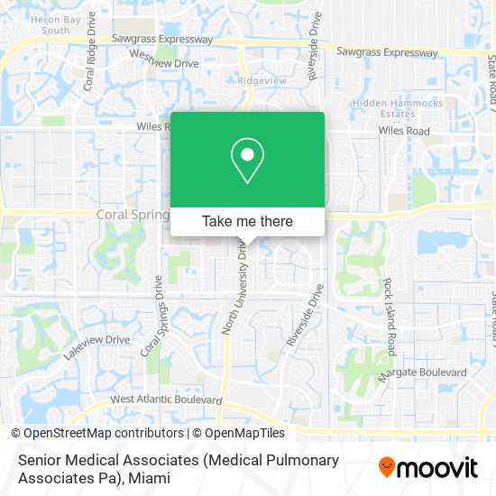 Mapa de Senior Medical Associates (Medical Pulmonary Associates Pa)