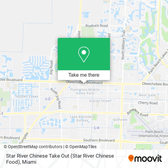 Mapa de Star River Chinese Take Out (Star River Chinese Food)