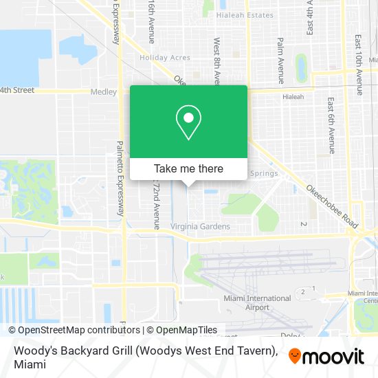 Woody's Backyard Grill (Woodys West End Tavern) map