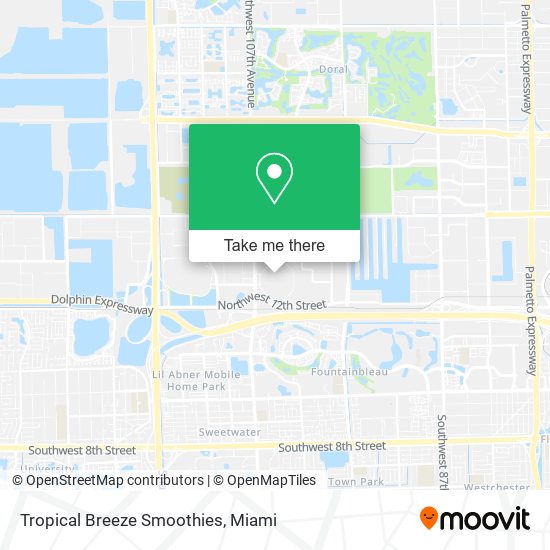 Tropical Breeze Smoothies map