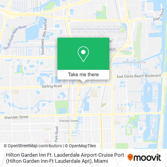 Mapa de Hilton Garden Inn Ft. Lauderdale Airport-Cruise Port (Hilton Garden Inn-Ft Lauderdale Apt)