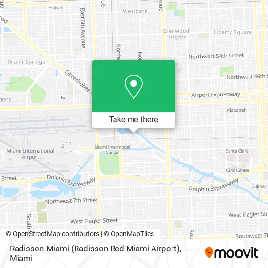 Mapa de Radisson-Miami (Radisson Red Miami Airport)