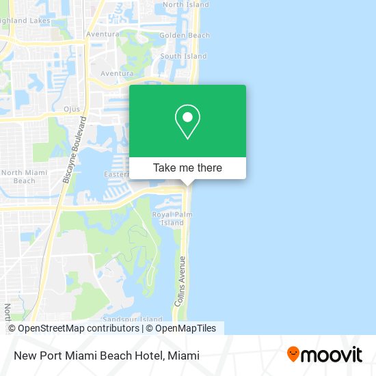 New Port Miami Beach Hotel map