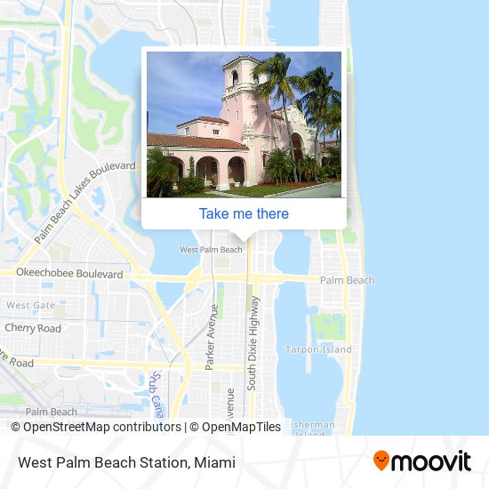 West Palm Beach Station map