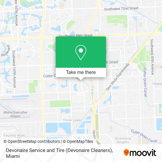 Mapa de Devonaire Service and Tire (Devonaire Cleaners)