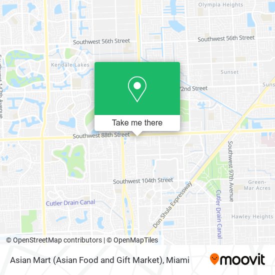 Mapa de Asian Mart (Asian Food and Gift Market)