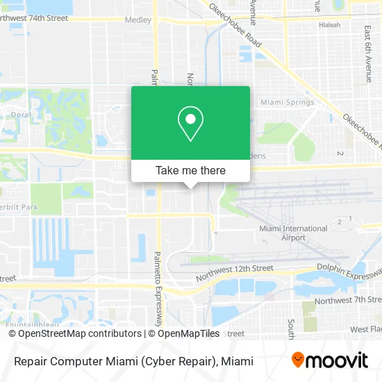 Repair Computer Miami (Cyber Repair) map