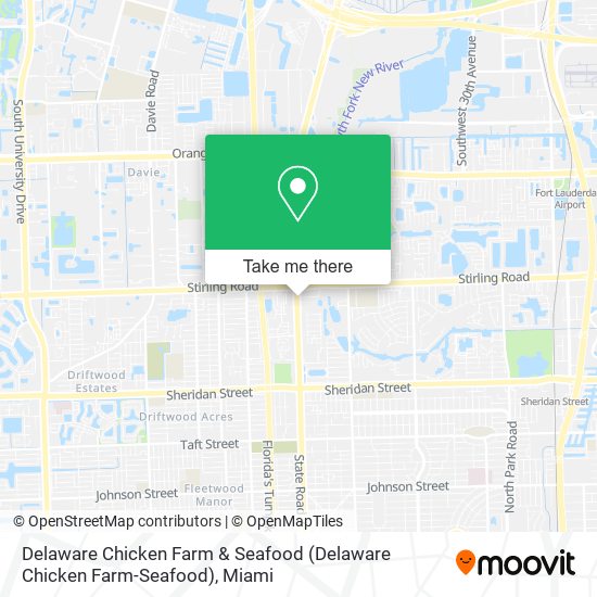 Delaware Chicken Farm & Seafood map