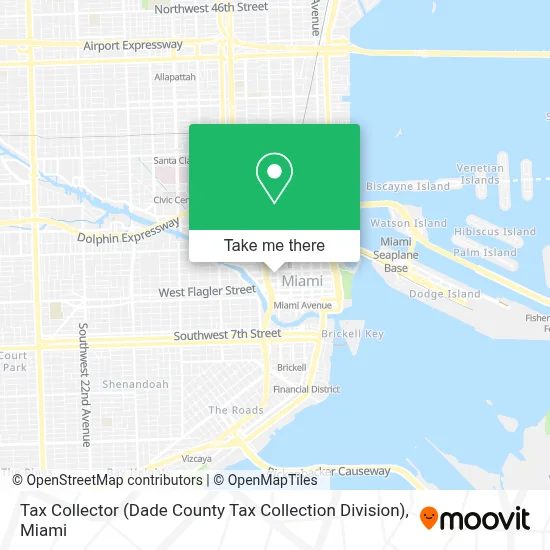 Tax Collector (Dade County Tax Collection Division) map