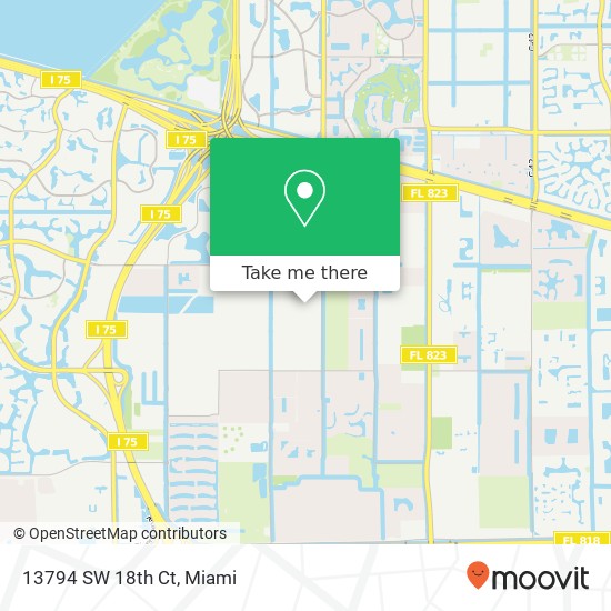13794 SW 18th Ct map