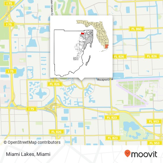 Miami Lakes map