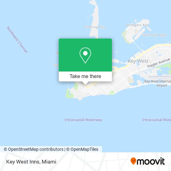 Key West Inns map