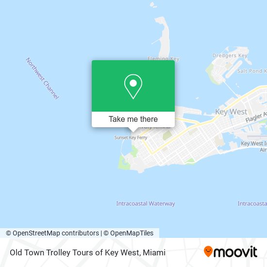 Old Town Trolley Tours of Key West map