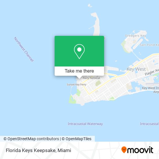 Mapa de Florida Keys Keepsake