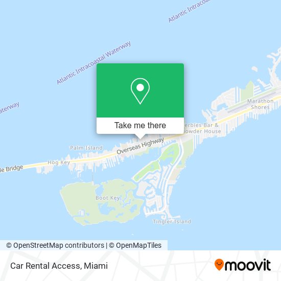 Car Rental Access map