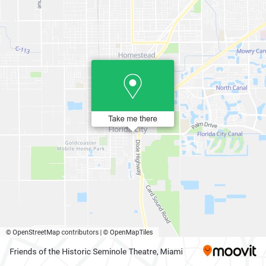 Friends of the Historic Seminole Theatre map