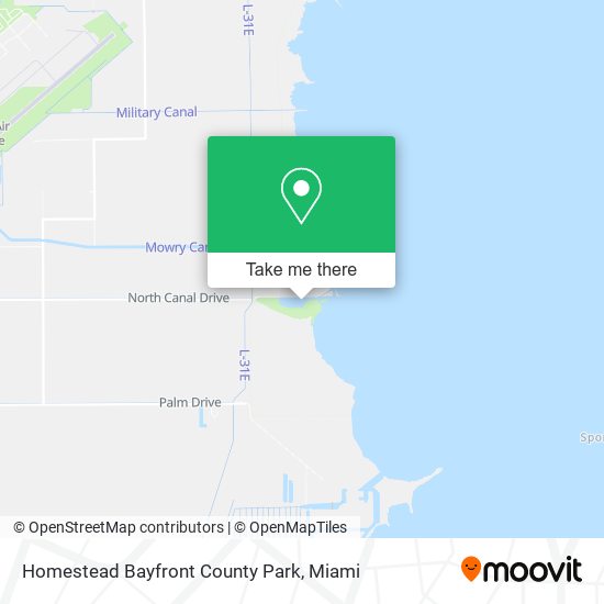 Mapa de Homestead Bayfront County Park