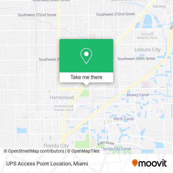 UPS Access Point Location map