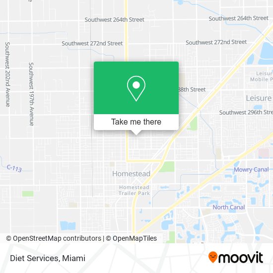 Diet Services map