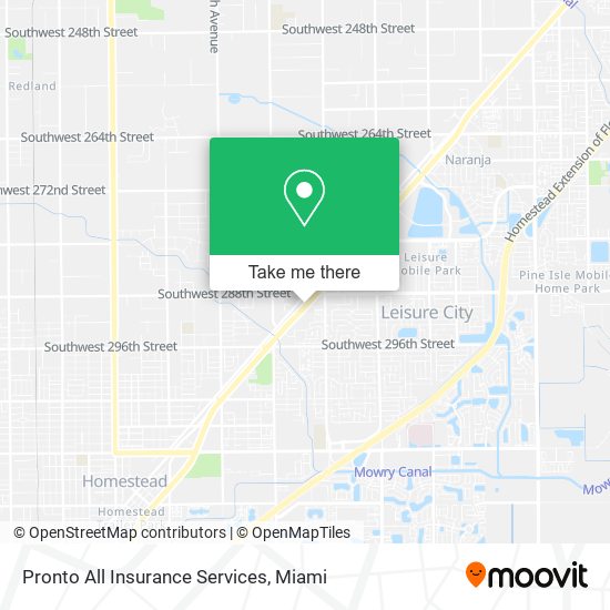 Pronto All Insurance Services map