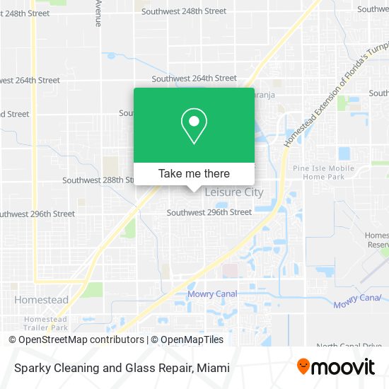 Sparky Cleaning and Glass Repair map