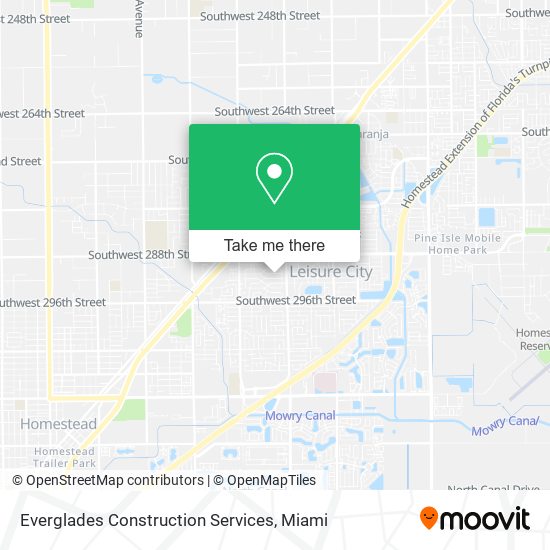 Mapa de Everglades Construction Services
