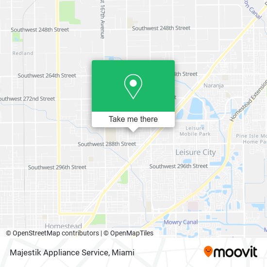 Mapa de Majestik Appliance Service