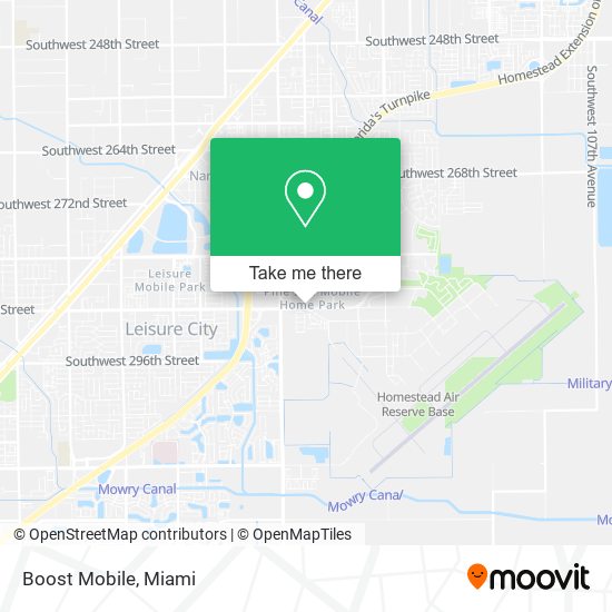 Mapa de Boost Mobile