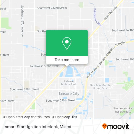 Mapa de smart Start Ignition Interlock