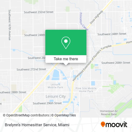 Brelynn's Homesitter Service map