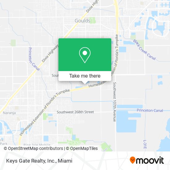 Mapa de Keys Gate Realty, Inc.