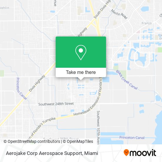 Aerojake Corp Aerospace Support map