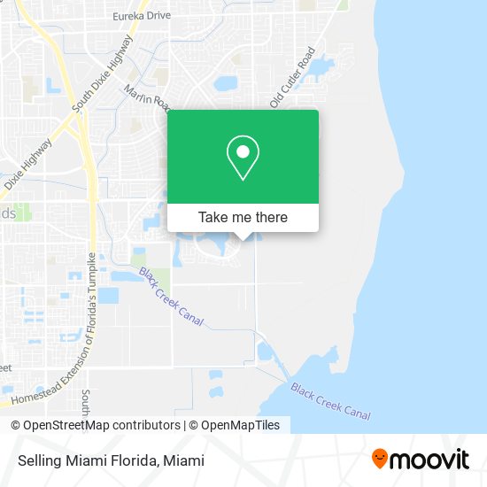 Selling Miami Florida map