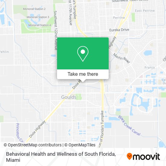 Behavioral Health and Wellness of South Florida map