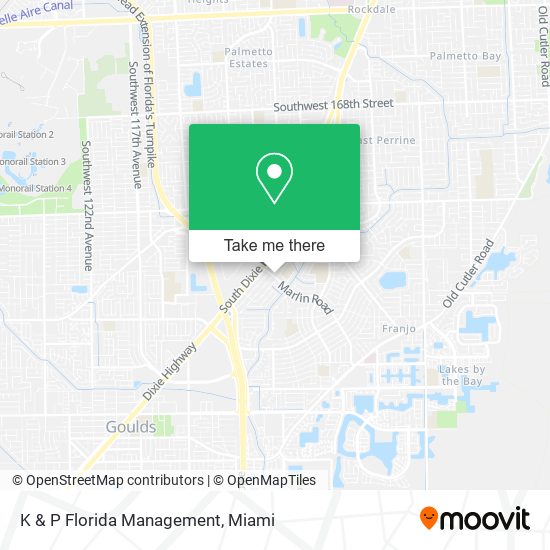 K & P Florida Management map