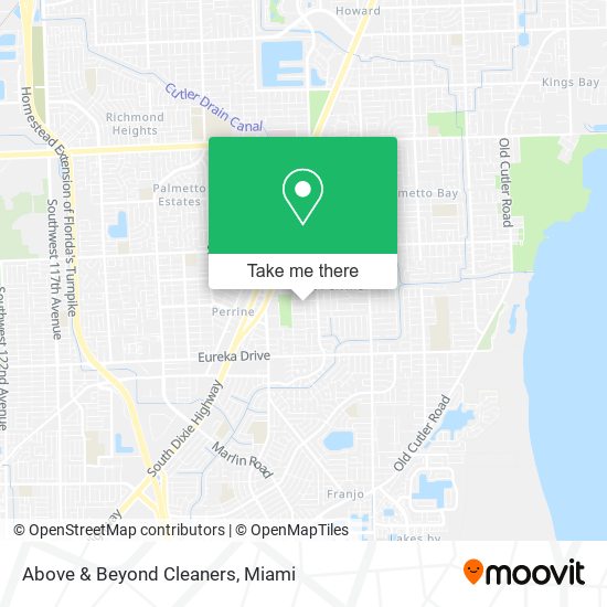 Above & Beyond Cleaners map