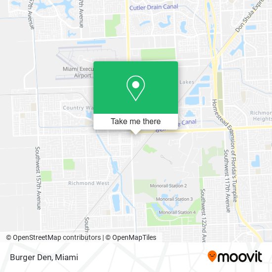 Mapa de Burger Den