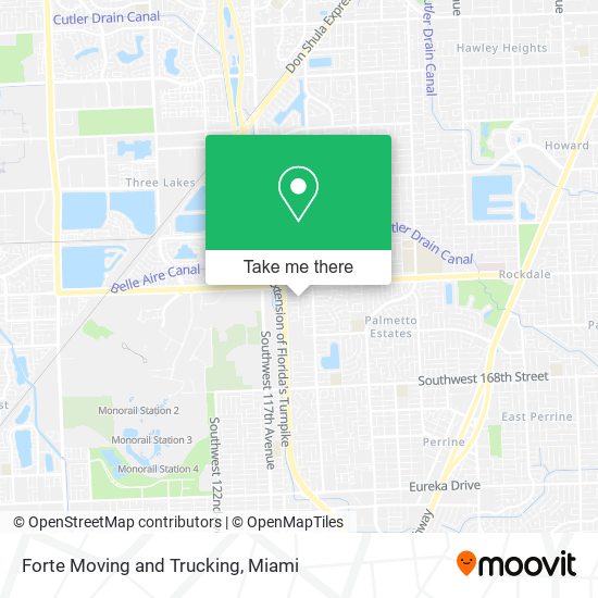 Forte Moving and Trucking map