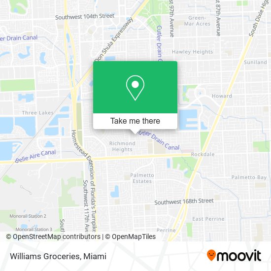 Williams Groceries map
